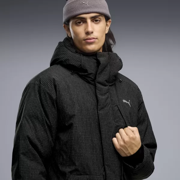  Férfi kabát PUMA PROTECTIVE HOODED DOWN PARKA M 69456301 PUMA FEKETE 