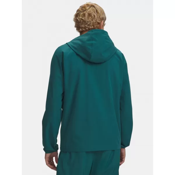  Férfi dzseki UNDER ARMOUR VIBE WOVEN JACKET 6003001-338 ZÖLD 