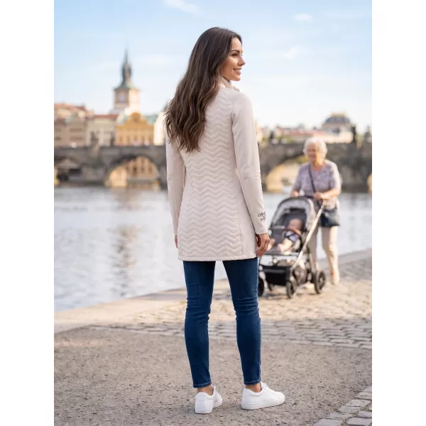  Női hibrid kabát ALTISPORT IRYSA VILÁGOS BÉZS 