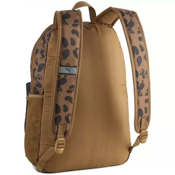 Hátizsák PUMA PHASE AOP BACKPACK 09116916 PUMA FEKETE/KONA BARNA/LEOPÁRD AOP 