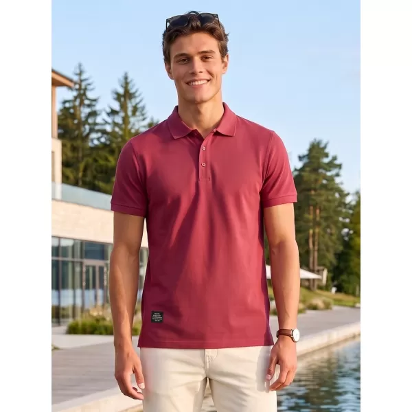  Férfi póló gallérral ALTISPORT NP/ALMST90601 BURGUNDIA 