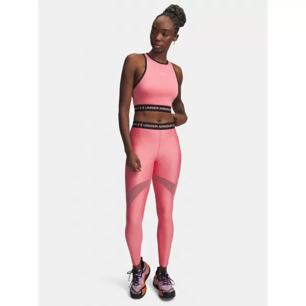  Női leggings UNDER ARMOUR HEATGEAR MESH LEGGING 6010009-600 RÓZSASZÍN 