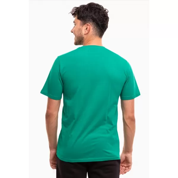  Férfi póló PUMA TEAMRISE LOGO JERSEY COTTON 658705-05 SPORT GREEN/ SPORT ZÖLD/PUMA FEHÉR 