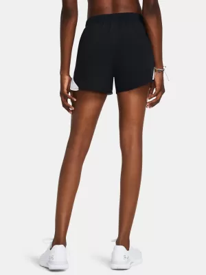 Női rövidnadrág UNDER ARMOUR UA FLY BY 3'' SHORTS 1382438-002 FEKETE