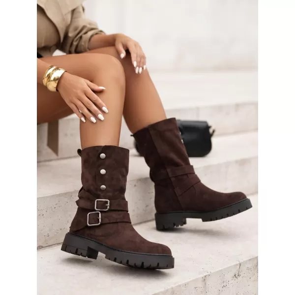  Női cipők DSTREET ZY1478 BROWN BARNA 