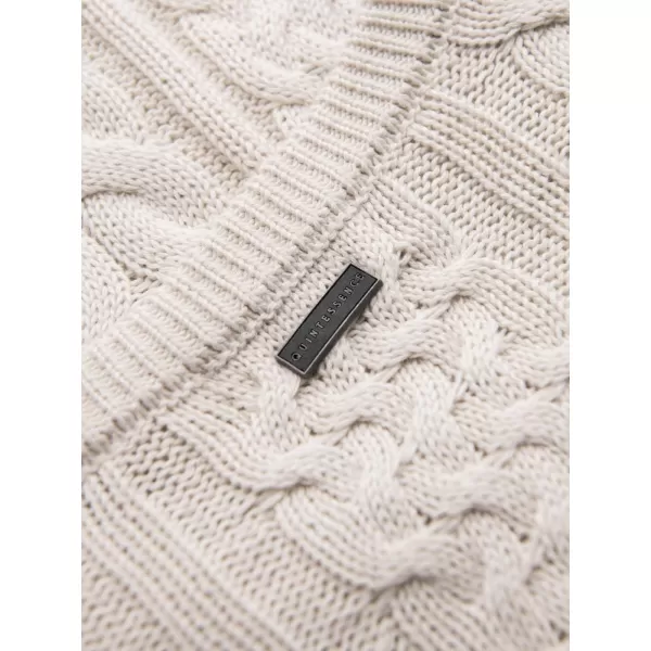  Férfi pulóver OMBRE OM-SWSW-0191 EKRÜ 