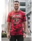 Férfi póló DSTREET NX2001R-RD-M PIROS