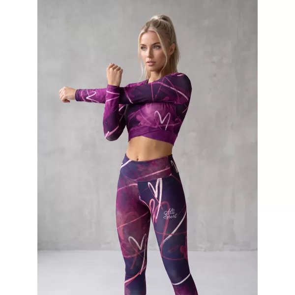  Női prémium hosszú leggings (új méretek) ALTISPORT VOJ/ALW082LEG05 LILA 