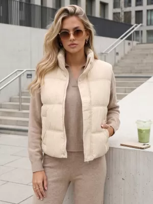 Női mellény DSTREET TY5726 BÉZS
