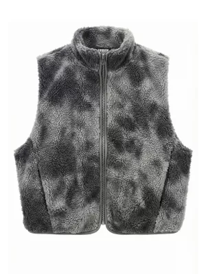 Női mellény URBAN CLASSICS TB8531-22940 SZÜRKE NYAKKENDŐFESTÉK