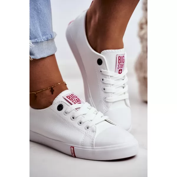  Női tornacipő BIG STAR SHOES GG274005 FEHÉR/PIROS 