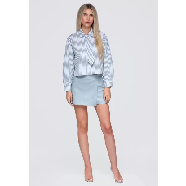  Női ing OMBRE OW-SH-E0069 SZÜRKE 