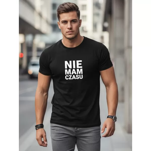  Férfi póló DSTREET NX0114R-BK FEKETE 