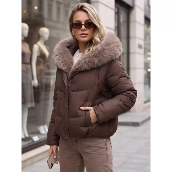  Női kabát DSTREET TY6104 BARNA 