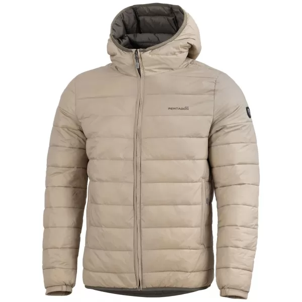  Férfi dzseki PENTAGON AURORA 2.0 PUFFER HOODED JACKET K08048-2.0 KHAKI 