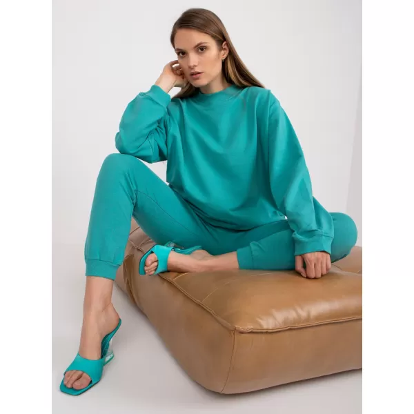  Női pulóver BASIC FEEL GOOD AP-BL-A-R001 TÜRKIZ 