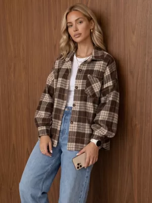 Női kabát DSTREET TY6049 BARNA