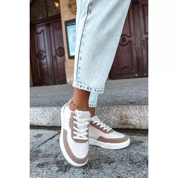 Női tornacipő BIG STAR SHOES UU274275 FEHÉR/BÉZS 