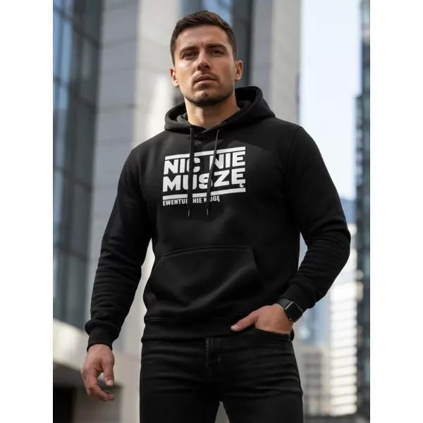  Férfi pulóver DSTREET NX0025B-BK FEKETE 