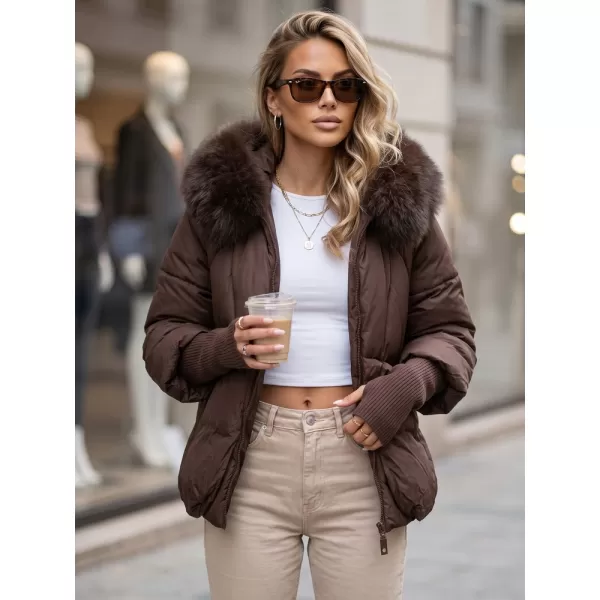  Női kabát DSTREET TY5991 BARNA 