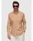 Férfi ing OMBRE N-OM-SHCS-0134 VILÁGOSBARNA