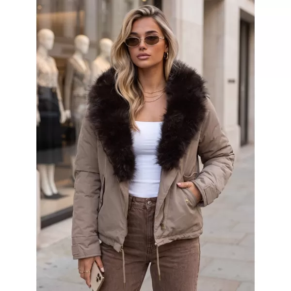  Női kabát DSTREET TY5913 FANGO 