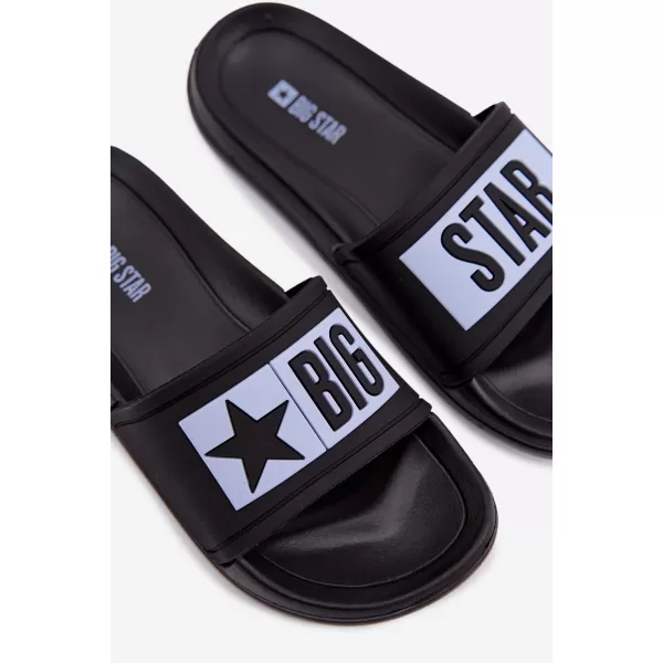  Gyermek papucs BIG STAR SHOES TT374A003 FEKETE/KÉK 