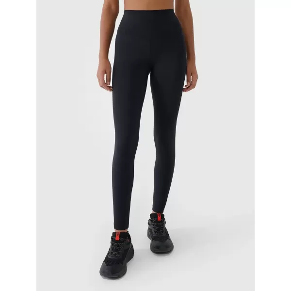  Női leggings 4F WAW25TTIGF242 MÉLYFEKETE 