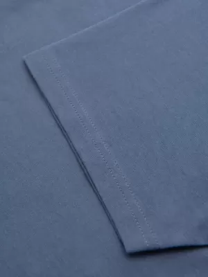 Férfi póló OMBRE OM-TSBS-0268 FEHÉR/GRAFIT/KÉK FARMER
