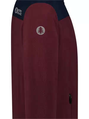 Férfi könnyű polár pulóver NORDBLANC CRACKLE NBSFM8373 BURGUNDIA