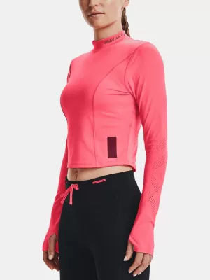 Női póló UNDER ARMOUR UA RUN ANYWHERE LASER LS 1365641-819 RÓZSASZÍN