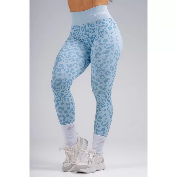  Kompressziós push-up leggings leopárdmintával NEBBIA PRIMAL 849 KÉK LEOPÁRD 