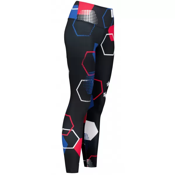  Női prémium hosszú funkcionális leggings (új méretek) ALTISPORT VOJ/ALW036LEG05 HEXA FEKETE 