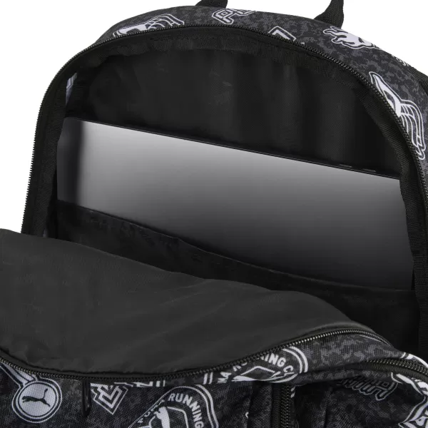  Hátizsák PUMA ACADEMY AOP BACKPACK 09115025 PUMA FEKETE/FUTÓ IKONOK AOP 