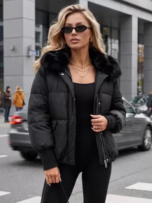 Női kabát DSTREET TY5815 FEKETE