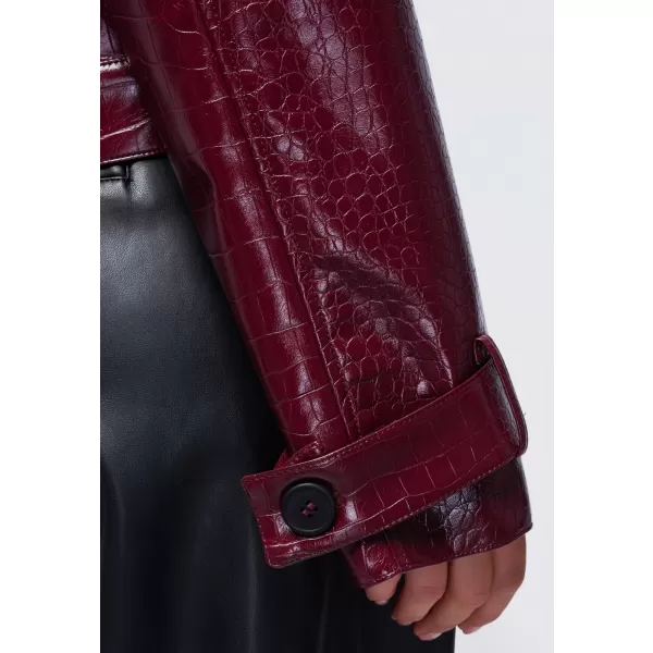  Női kabát OMBRE OW-JAFL-0145 BURGUNDIA 