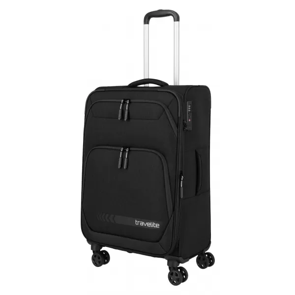  Bőrönd TRAVELITE Kick Off 4w M exp FEKETE 