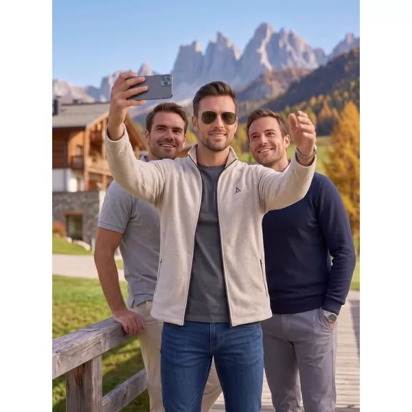  Férfi polár pulóver ALTISPORT ALM002852 EZÜST KIEMELÉSEK 
