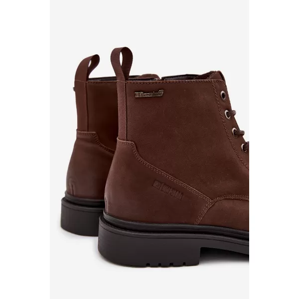  Férfi bokacsizma BIG STAR SHOES OO174149 BARNA/BÉZS 