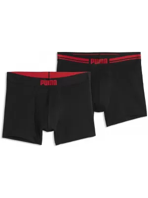 Férfi boxerek PUMA MEN EVERYDAY PLACED LOGO BOXER 2P 93847618 PIROS KOMBÓ