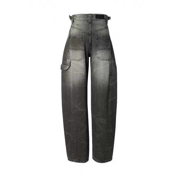  Női nadrág URBAN CLASSICS TB8140 FEKETÉRE MOSVA 