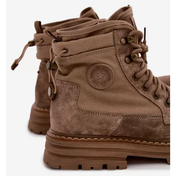  Férfi bokacsizma BIG STAR SHOES UU174253 BÉZS 