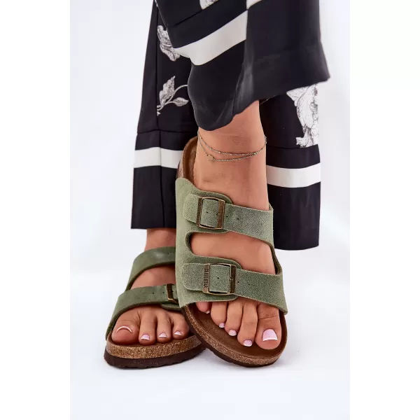  Női papucs BIG STAR SHOES RR274A393 ZÖLD 