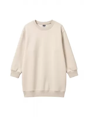 Lány pulóver ruha URBAN CLASSICS UCK8565-02903 FEHÉR HOMOK