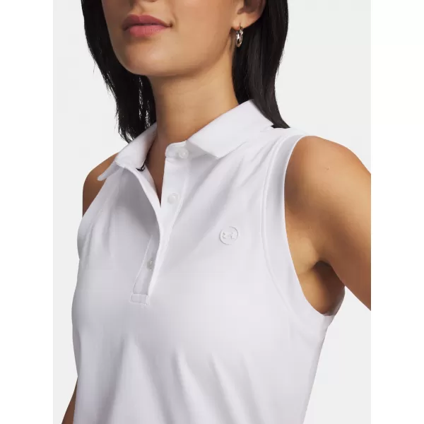  Női felső UNDER ARMOUR UA ARMOURDRY SL POLO 6009804-100 FEHÉR 