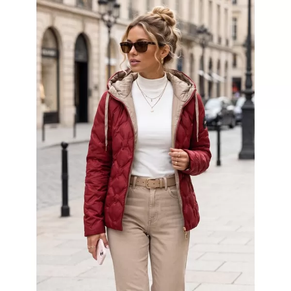  Női kabát DSTREET TY5885 BURGUNDIA 