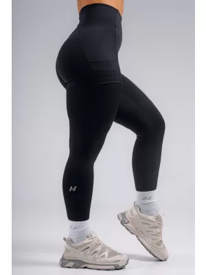 Magas derekú formáló leggings zsebekkel NEBBIA PRIMAL 851 FEKETE