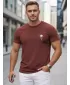 Férfi póló DSTREET NX5126R-BU BURGUNDIA