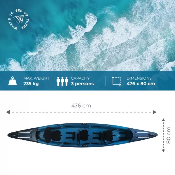  Kajak WATTSUP Torpedo 3 SÖTÉTKÉK 