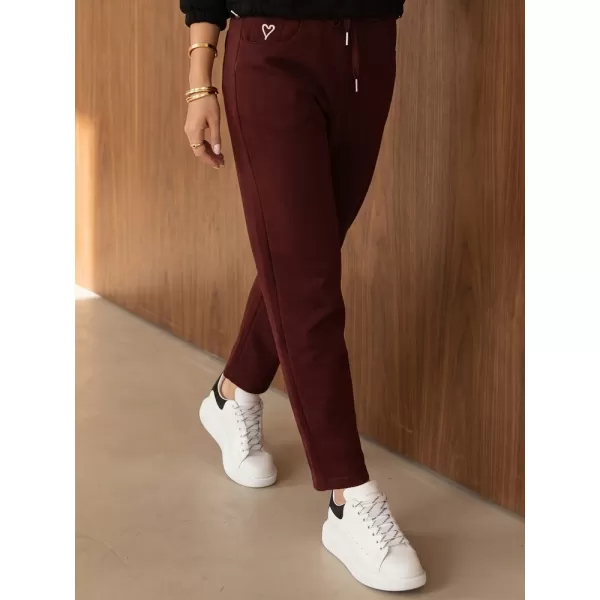  Női nadrág DSTREET UY3213 BURGUNDIA 